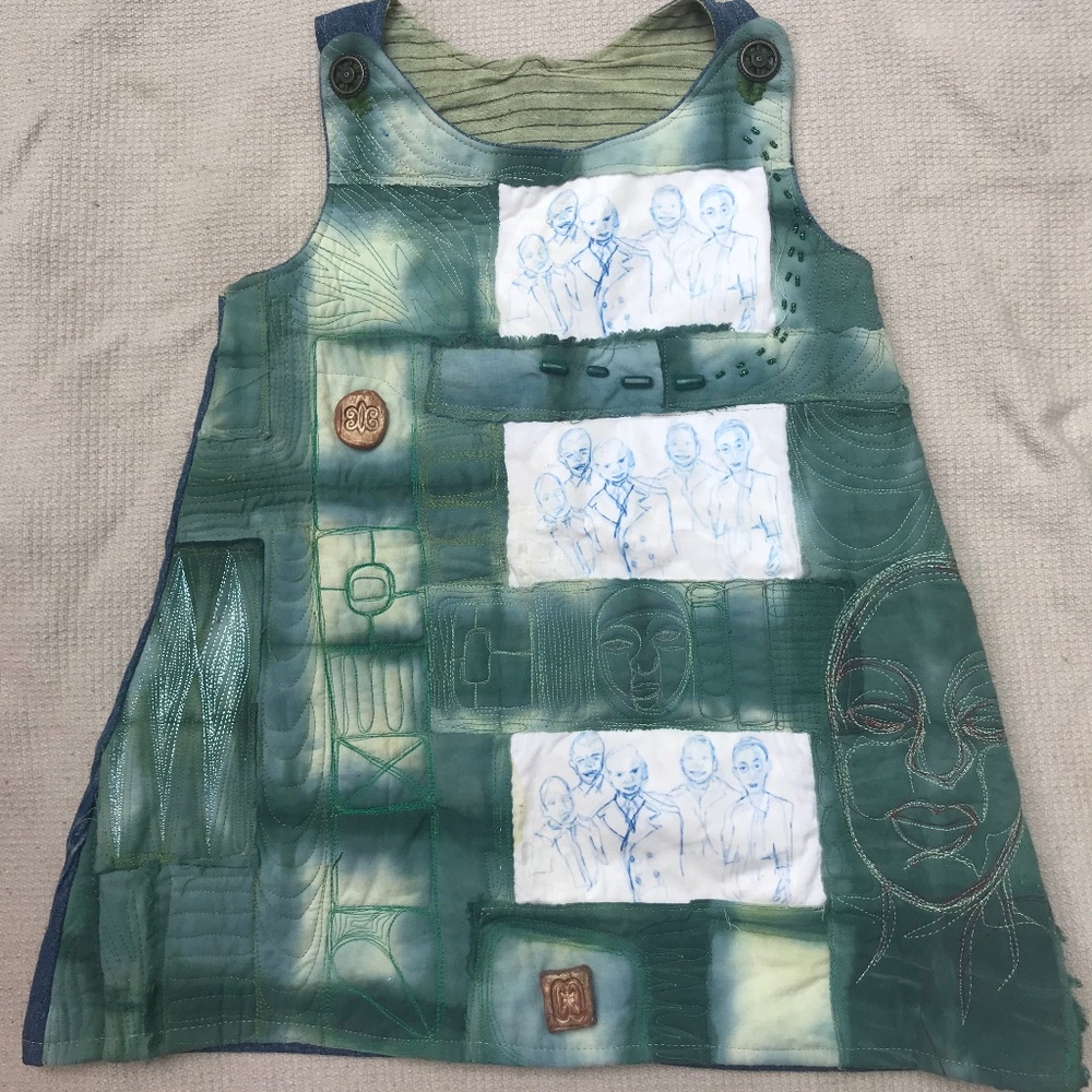 Handmade Designer Artist's Smock Dress Pinafore